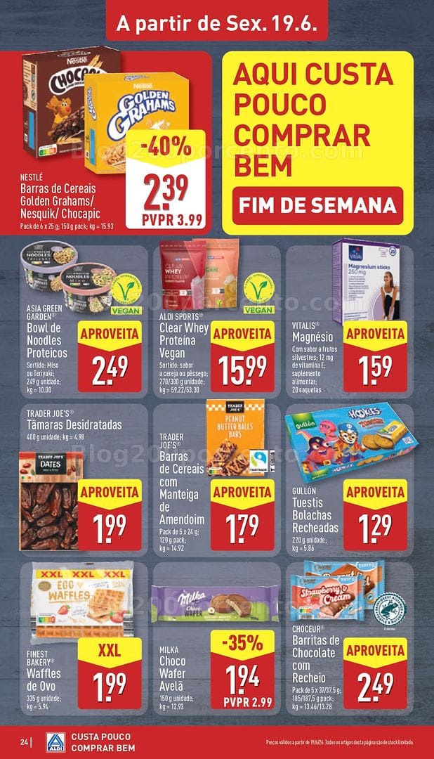 Antevisão Folheto ALDI Promoções de 15 a 21 junho